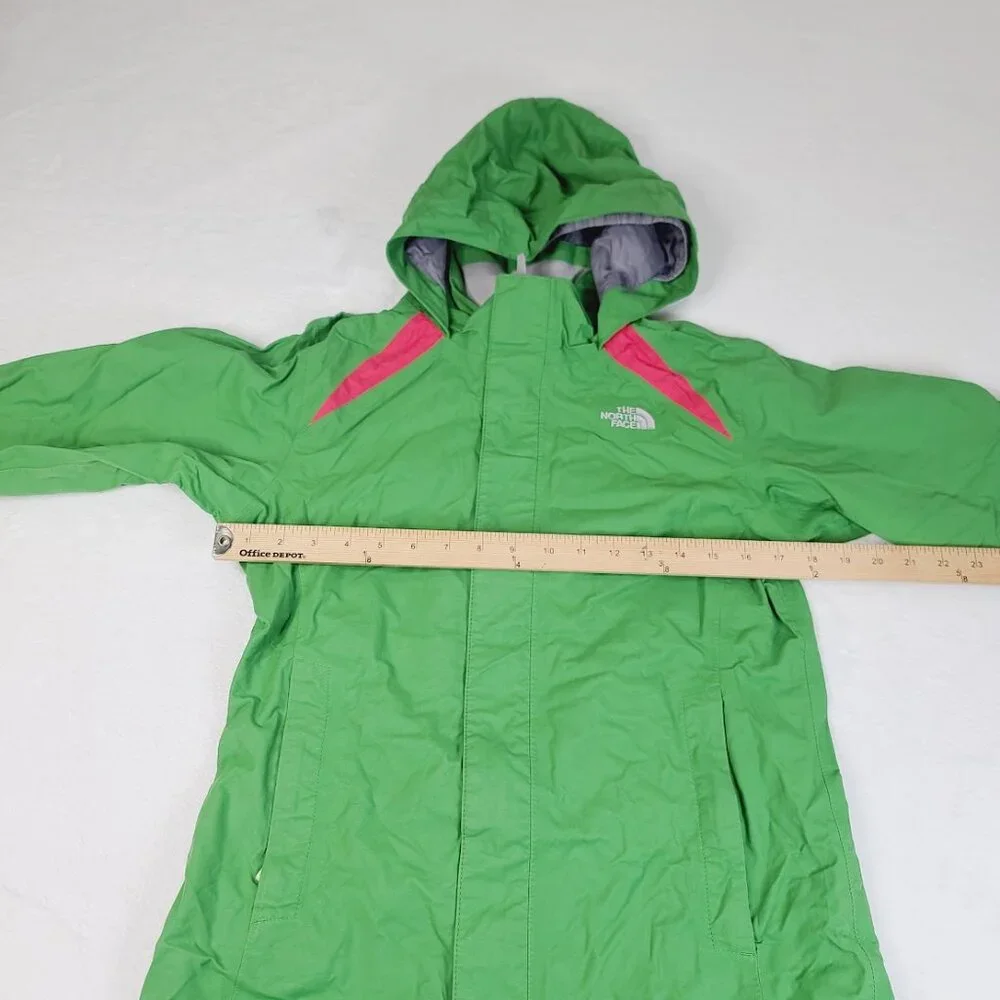 The North Face Girl's Green Hyvent Hooded Outdoor Winter‎ Ski Jacket Size L
